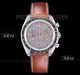 Swiss Replica Omega Speedmaster Gray Dial Brown Leather Strap Watch(7)_th.jpg